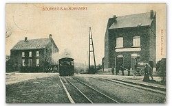 Le quai du tram à Bourgeois