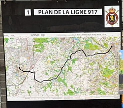 Plan général de la ligne . De Braine-l’Alleud à Wavre