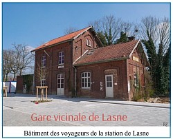 Le bâtiment des voyageurs de la station vicinale de Lasne