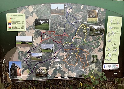 Différentes balades balisées maillent la commune pour le plus grand bonheur des promeneurs .