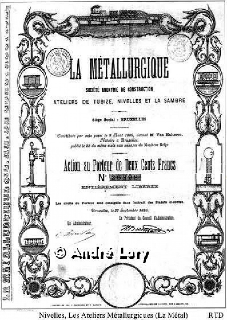 Action au porteur de la Brugeoise et Nivelles